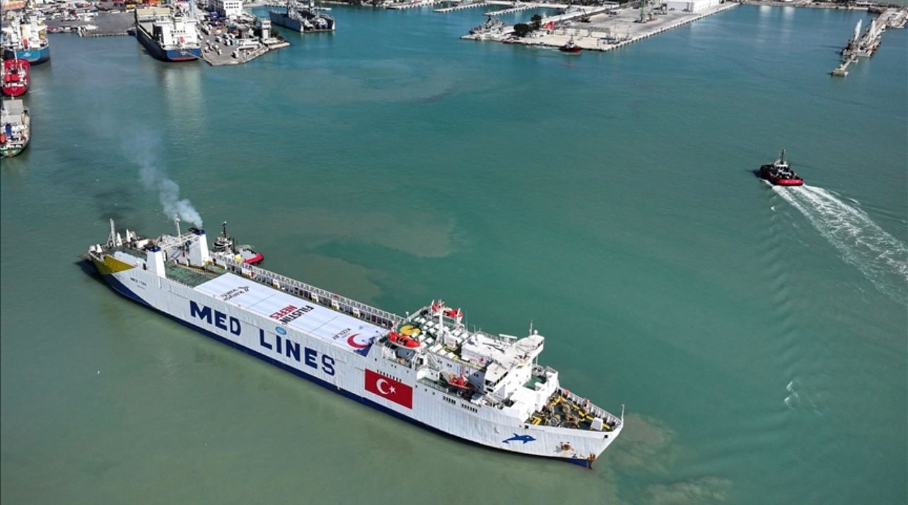 Turkish Red Crescent’s 21st Aid Vessel Arrives in Egypt With 3,300 Tons of Relief Supplies for Gaza